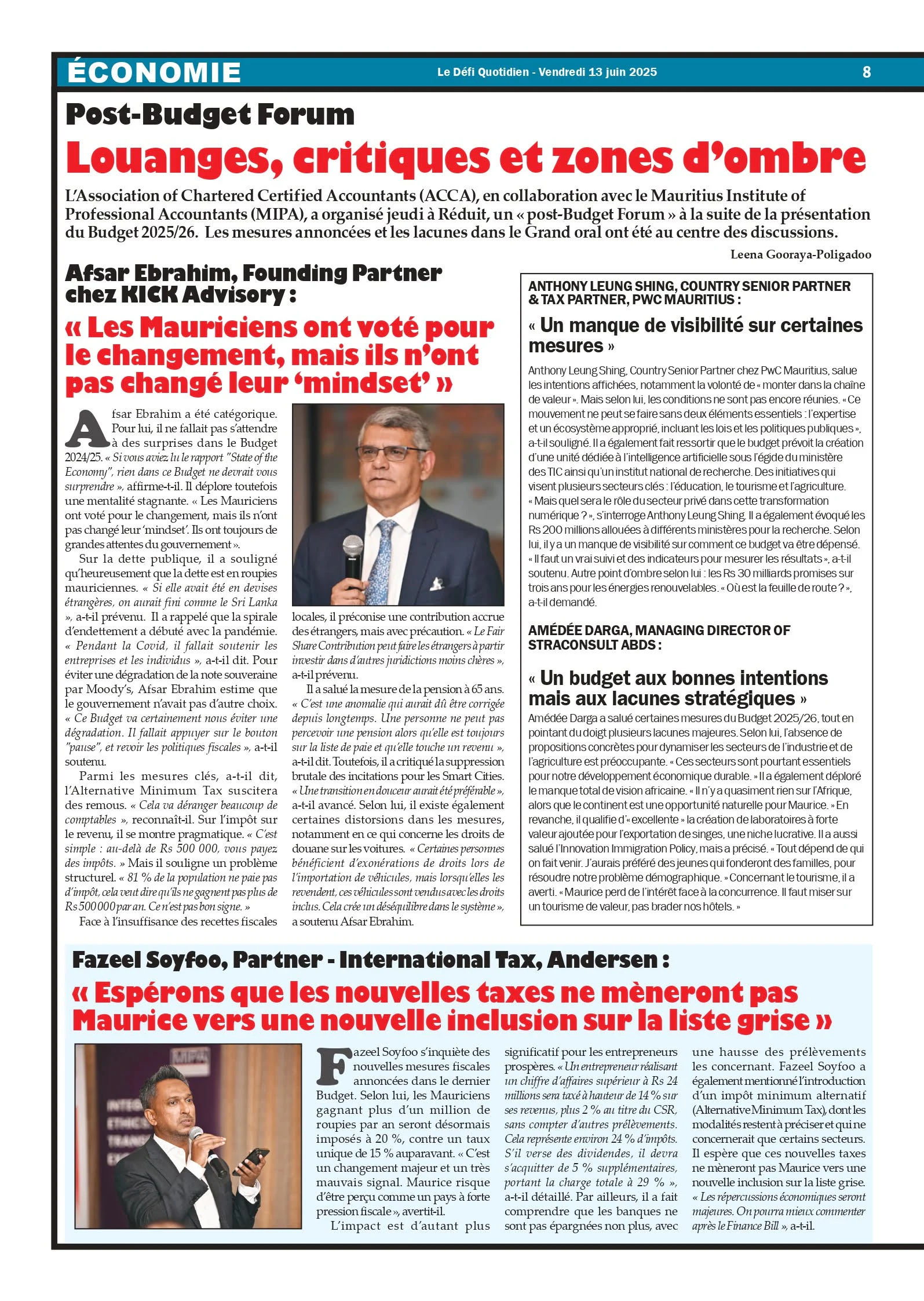 Louanges, critiques et zones d’ombre